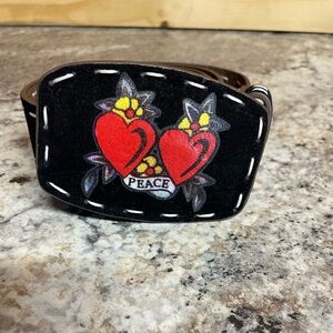 YMI Brown Belt with White Stitching